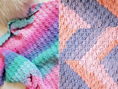 Colorful And Lovely C2C Blankets Free Crochet Patterns