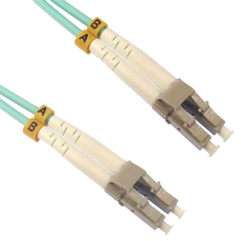 Om Aqua Fibre Optic Lc Lc Duplex Mm Patch Lszh Cable M