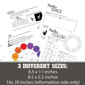 Elements of Art Worksheets and Posters by Chasing Perfect | TPT