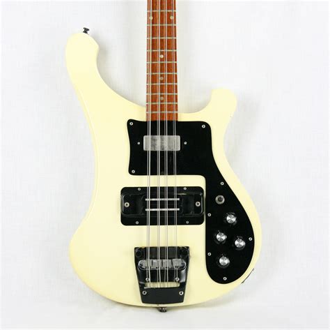 1988 Rickenbacker 4003 S 8 String Bass 4003s Rare White W Black Part Kansas City Vintage Guitars