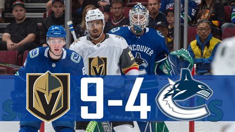 Canucks Vs Golden Knights Pre Season Highlights Sept