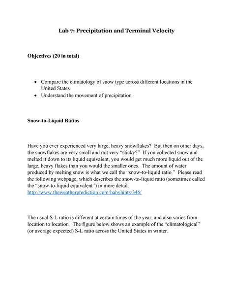 Lab 7 Geography Lab Of Gender And Sex Ology Lab 7 Precipitation And