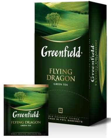 Zielona Herbata Flying Dragon Greenfield, 25 torebek | Ukraina Shop