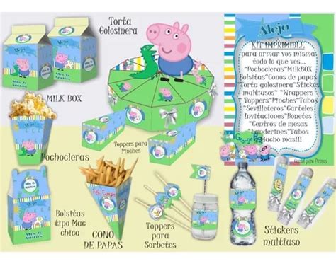 Busca Kit Imprimible Peppa Pig Hada Personalizado A La Venta En