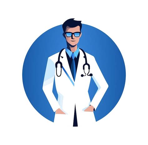 Premium Vector Male Doctor Isolated Vector Flat Style Illustration