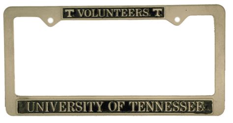 Metal University of Tennessee License Plate Frame - AIMS Shopping Cart Demo