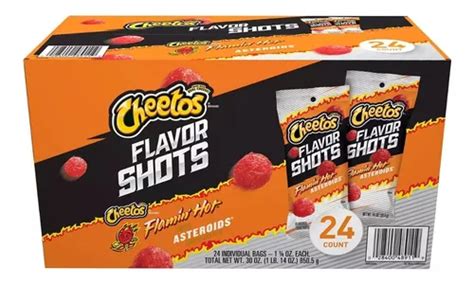 Cheetos Flamin Hot Flavor Shots Asteroids 24 Pack MercadoLibre