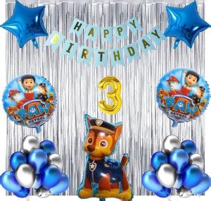 Attache Paw Patrol Theme Foil Balloon For Birthday Decoration Items