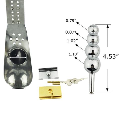 Stainless Steel Male Underwear Chastity Belt With Anal Plug Chastity Cages Chastity Device Cock