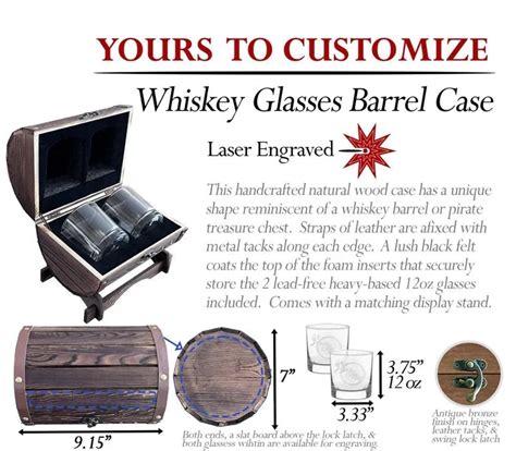 Personalized Whiskey Glass Box Set Groovy Guy Ts