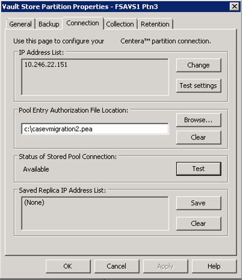 Configuring The Ecs Cas Partition Pea File In The Ev Vac Dell Centera