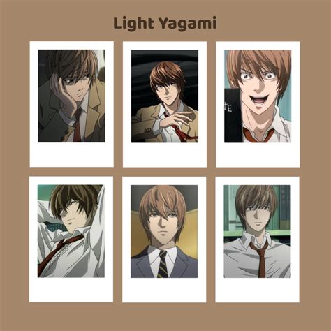 Jual Polaroid Anime Death Note Light Yagami L Misa Amane Kira Photopack