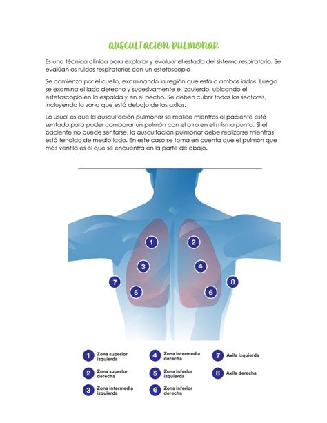 Tecnica De Auscultacion Pulmonar