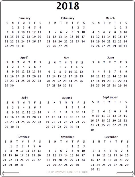 2018 Calendar Png Transparent Images