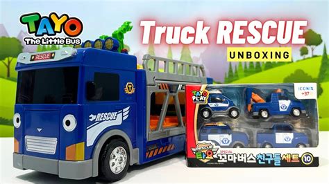 Unboxing Tim Penyelamat Biru Tayo The Little Bus Youtube