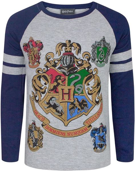 Harry Potter Hogwarts Boys Raglan T Shirt 5 6 Years Uk