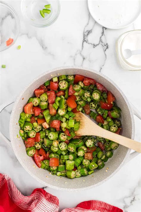 Okra and Tomatoes - Grandbaby Cakes