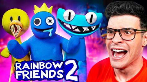 Me Enfrenté A Rainbow Friends 2 😨 Juego Completo Youtube