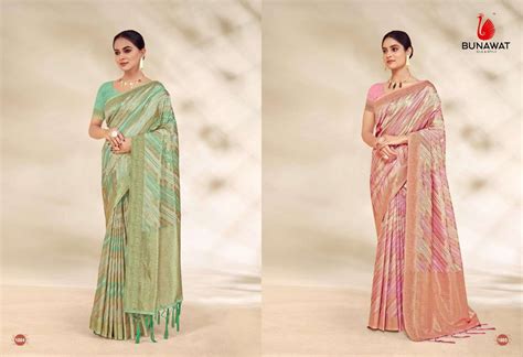 Bunawat Alia Silk Banarasi Silk With Party Wear Saree Collection At