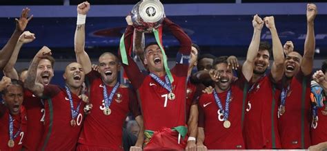 Portugal Wins Euro 2016, Ronaldo Lifts The Trophy