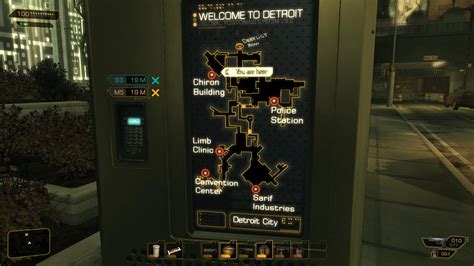 Deus Ex Map Of Detroit This Is A Map Of The Detroid Regi… Flickr