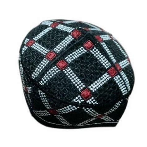 Black Base Cotton Jhari Hall Muslim Cap At Rs Piece In Ajmer Id