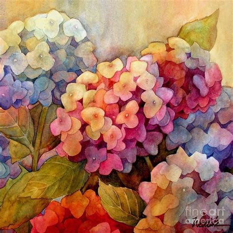 Hydrangeas Art Hydrangea Painting Flower Art