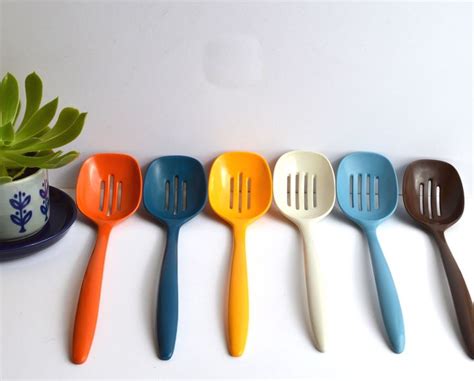 Mepal Melamine Rosti Slotted Spoon Denmark Plastic Retro Etsy