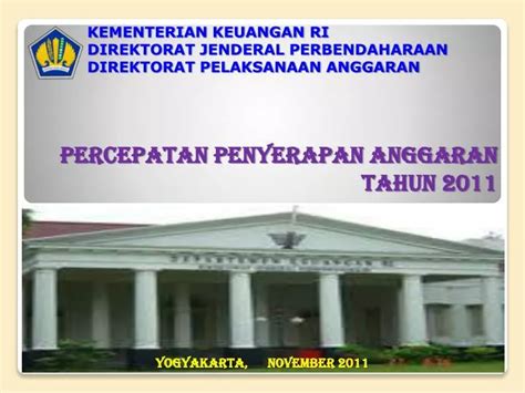 PPT PERCEPATAN PENYERAPAN ANGGARAN TAHUN 2011 PowerPoint Presentation