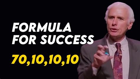 The Easy Formula For Financial Independence Jim Rohn Money Youtube