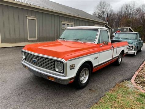 Rare Loaded 1972 C10 Cheyenne Super Swb 350 V8 Short Bed Barn Find Chevy For Sale Photos