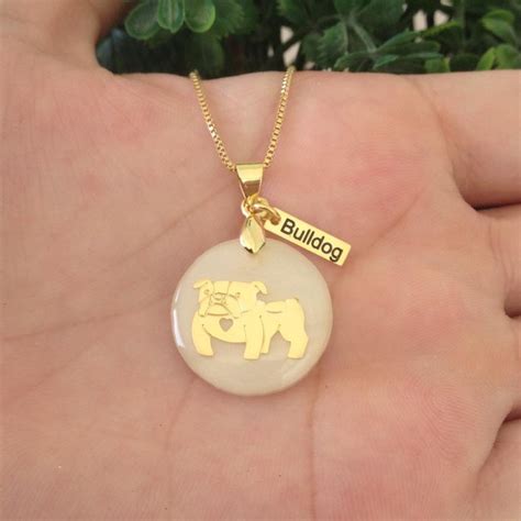 Colar Cordão Pingente Bulldog Alemão Banhada Em Ouro 18k Elo7