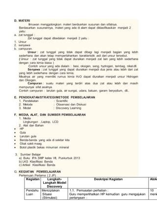 Rpp Ipa Karakteristik Materi PDF