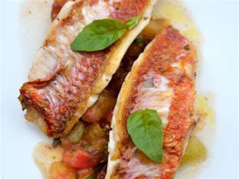 Filets De Rouget Sauce Vierge Recette Par Une Aiguille Dans L Potage