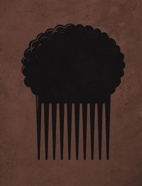 afro comb vector