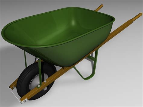 Wheelbarrow 3d Models For Download Turbosquid