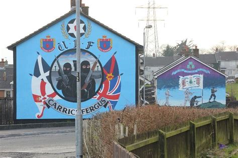 ULSTER FREEDOM FIGHTERS And a YCV mural Antrim, Ulster, Freedom ...