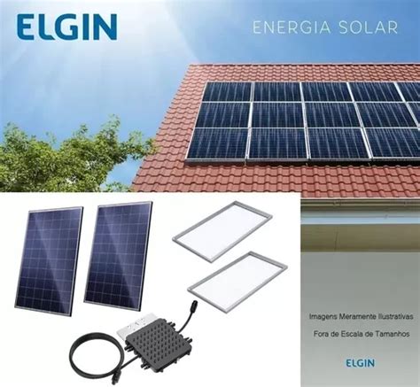 Gerador Solar Elgin Micro Inversor W Paineis W