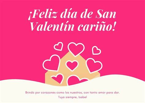 Crear Una Tarjeta De Feliz D A Del Amor Y La Amistad Canva