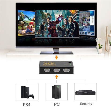 3 Device Hdmi Switch 4k Hdmi Switch 3x1 For Pcps4smart Box