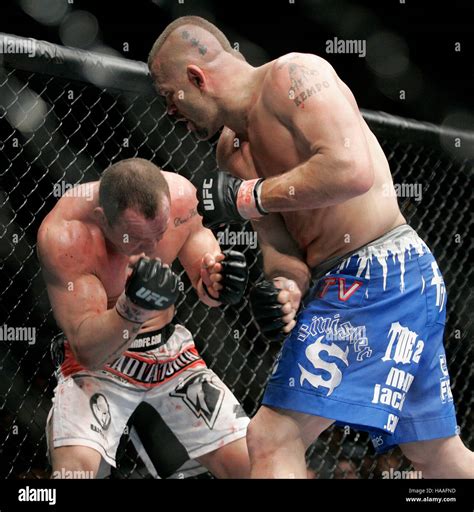 Chuck Liddell, right, fights Wanderlei Silva during UFC 79 at the ...