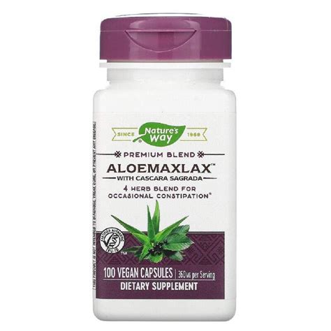 Nature S Way Aloe Max Lax Vcap Natural Constipation Relief