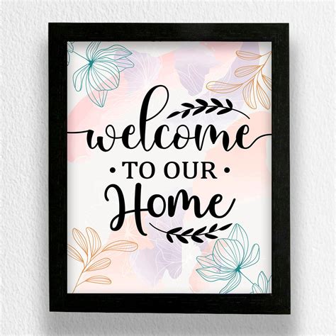 Type7 | Buy Welcome To Our Home Art Frame Online – Type7 Design