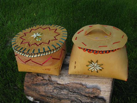 The First Birch Bark Baskets I Ever Made Tischa Native American