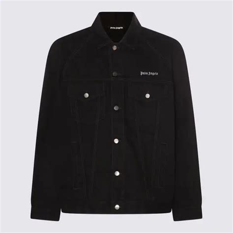 Buy Palm Angels Cotton Denim Jacket Black At 33 Off Editorialist