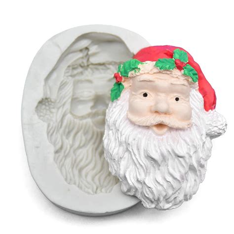 Christmas Cake Moulds Santa Claus Silicone Molds Chocolate Fondant