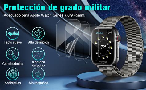 Lekou Protector De Pantalla Para Apple Watch Mm Piezas