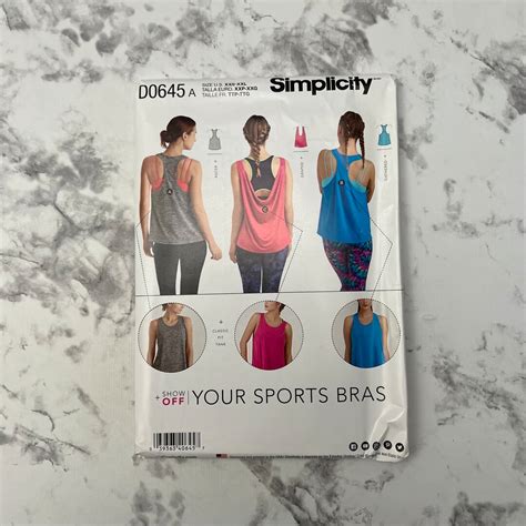 Misses Knit Tops Pattern With Back Variations Sleeveless Show Your Bra Athletic Tank Tops