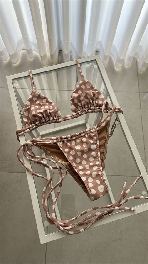 NUDE DOTS Minimal Bikini Set Etsy