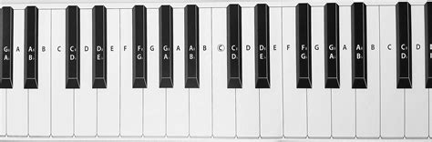 Piano Note Chart Printable Behind Keys Free Printable Charts